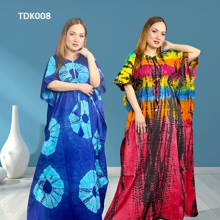 Tie Dye Batik Kaftan Maxi Combo Pack For Female