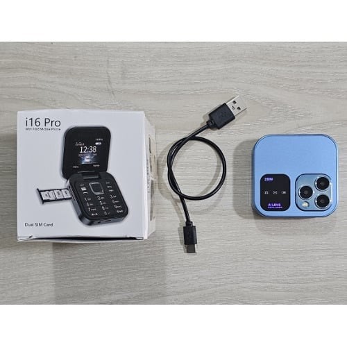 i16 Pro Mini Fold Mobile Phone