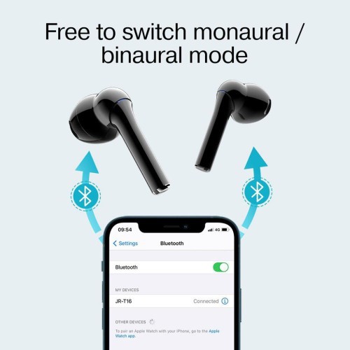 JOYROOM JR-T16 True Wireless TWS Bluetooth Earphones HiFi Stereo Bass Earbuds