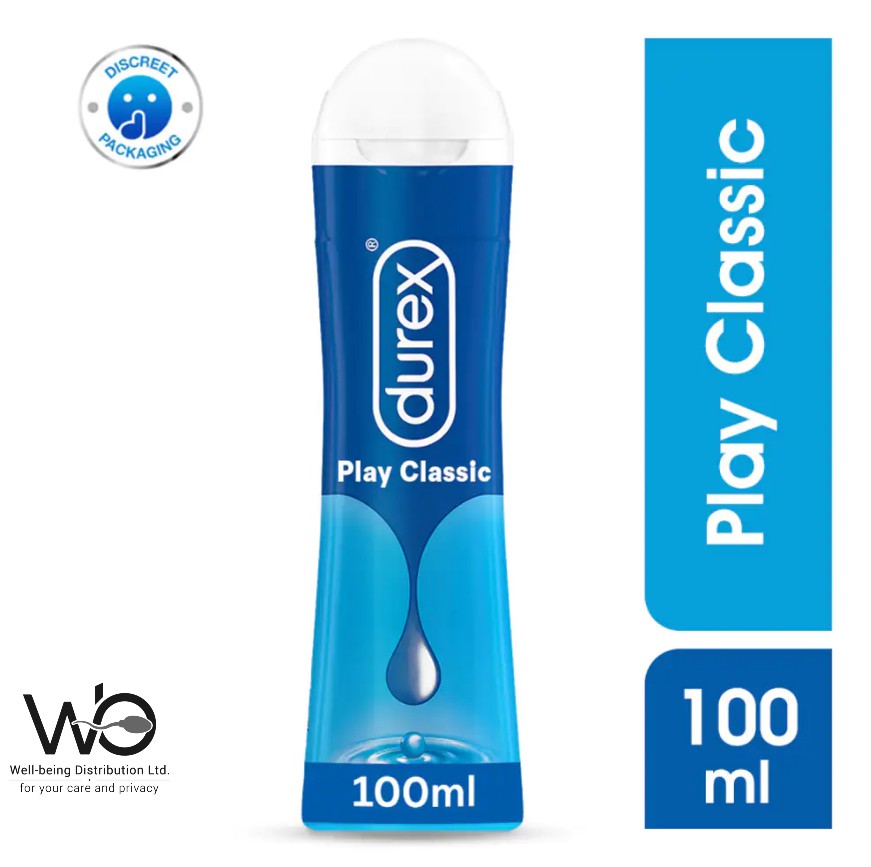 Durex Play Classic Lube - H2O Water Based Lubricant Gel for Men & Women- 100ml | Made In Thailand