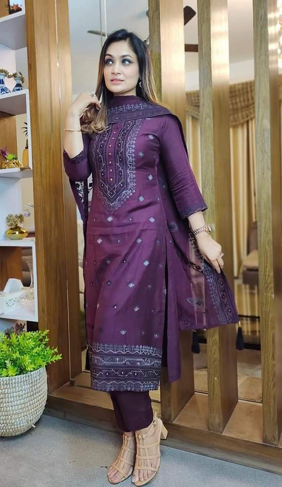 New Block Print Three Piece