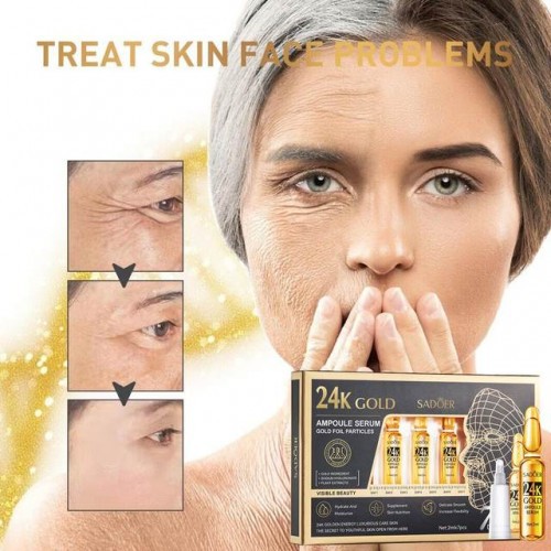 Sadoer 24K Gold Ampoule Face Serum 2ml*7