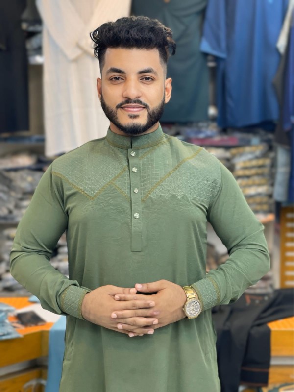 Sequence Embroidery Panjabi Royal Shine Edition