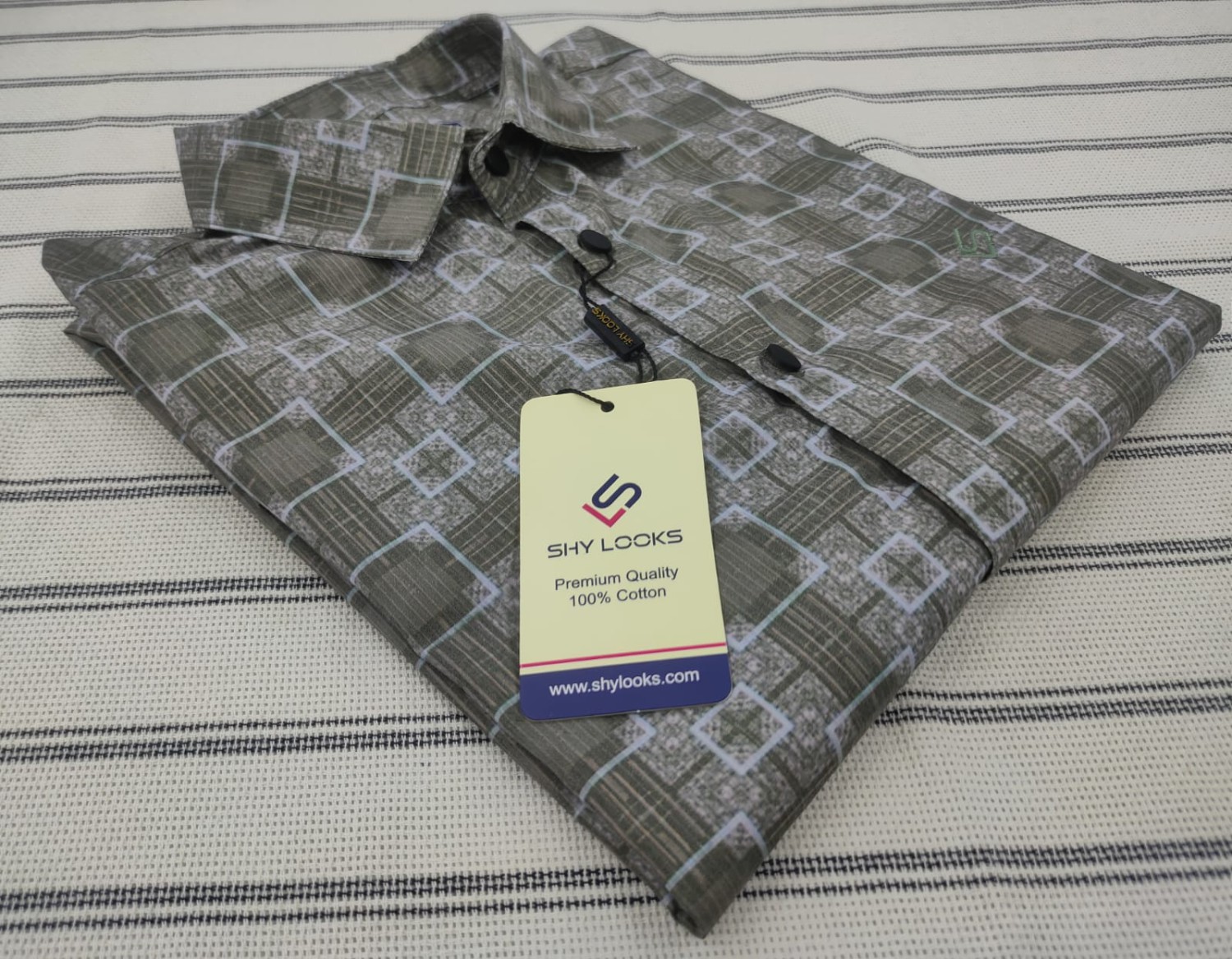 Luxury China Magnet Cotton full Sleeve Print Shirt (10)