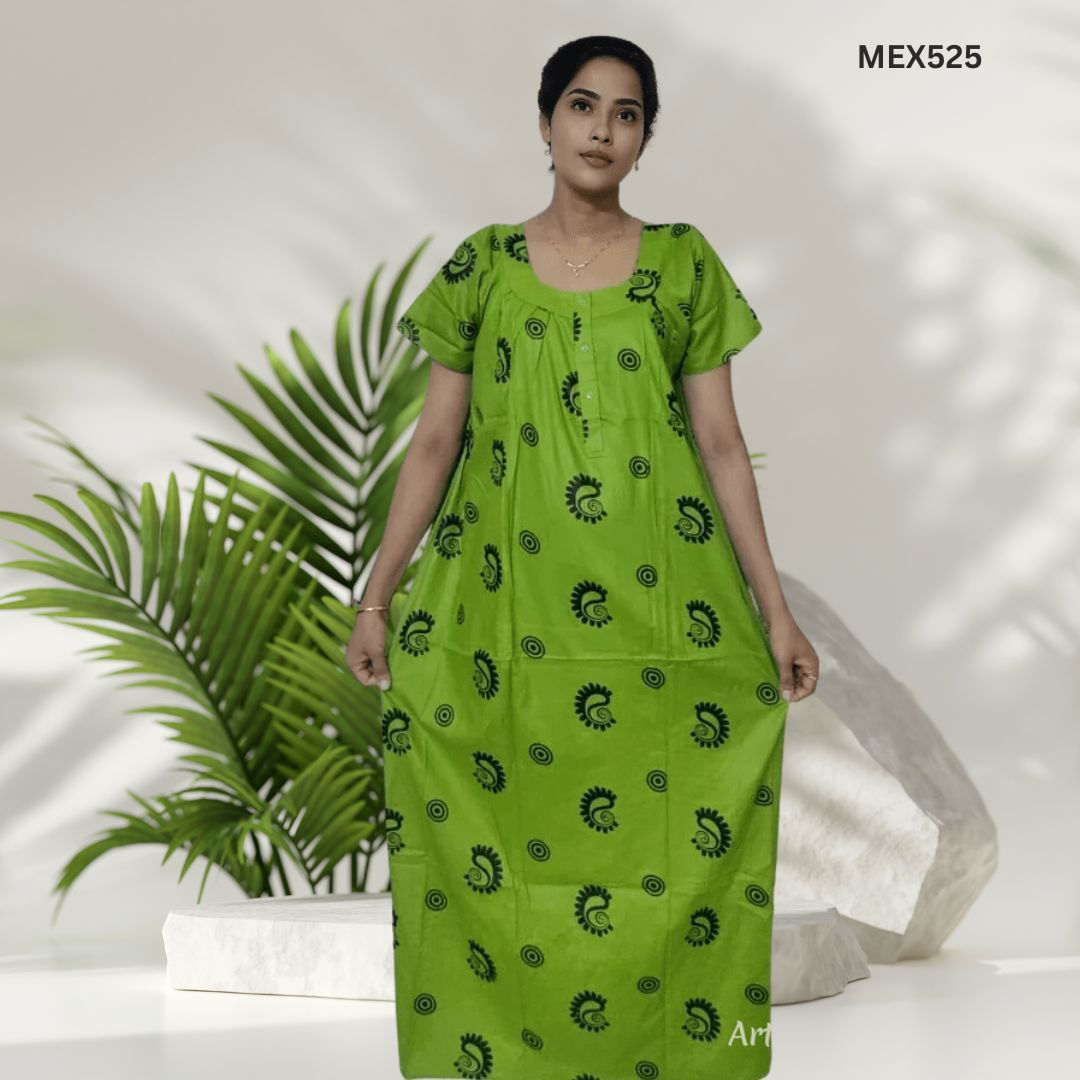 100% Cotton Print Maxi For Women