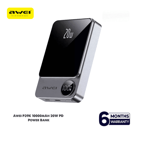 Awei P39K 10000mah 20W PD Wireless Magnetic PowerBank