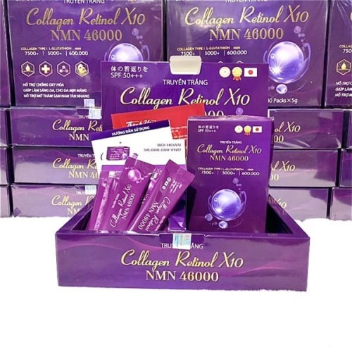 Collagen Retinol X10 NMN 46000 Gluta Juice