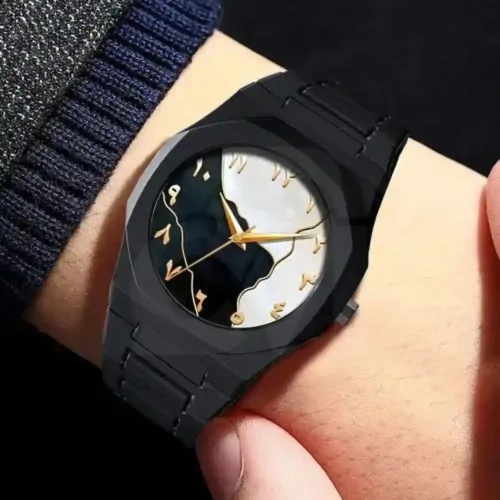 Aura Arabic Modern Design Black Watch