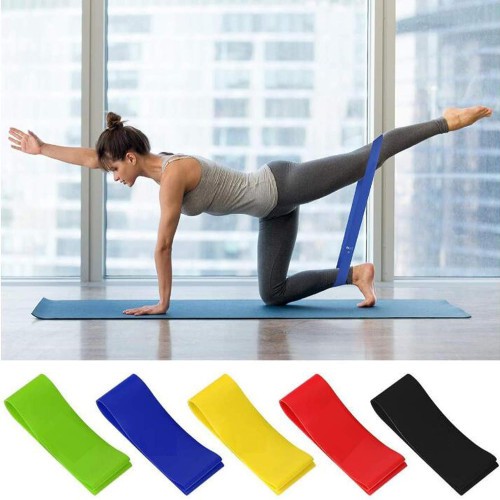 5 Pieces Resistance Bands Yoga Tension Band  price in bd
