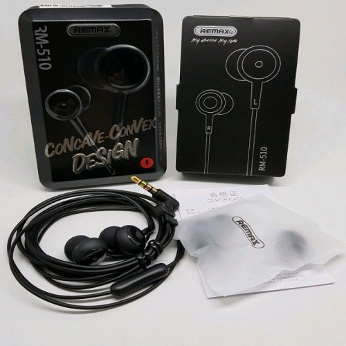 Remax RM 510 In-Ear Earphone - Black