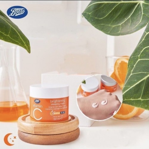 Boots Vitamin C Brightening Sleeping Mask Night Cream 50ml