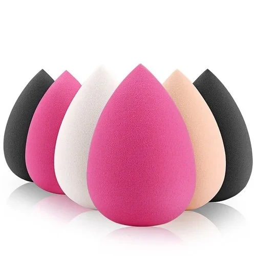 2pcs Power Puff Latex Free Face Blender Sponge Makeup Puff (Multicolor)