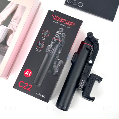 C22 Handheld Gimbal 360° AI Face Tracking Shoot Stabilizer