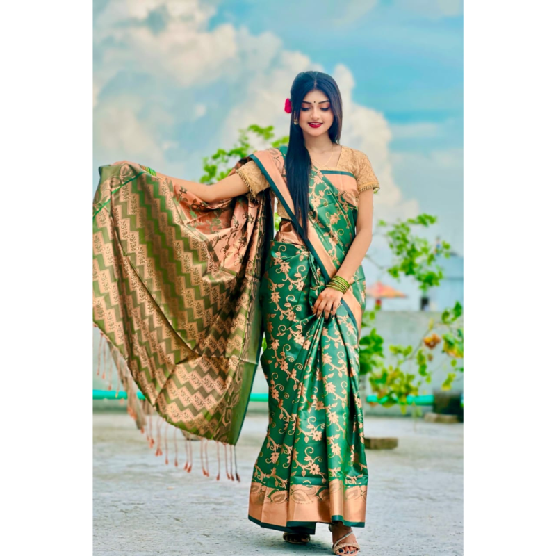 Soft silk katan sharee -(24)