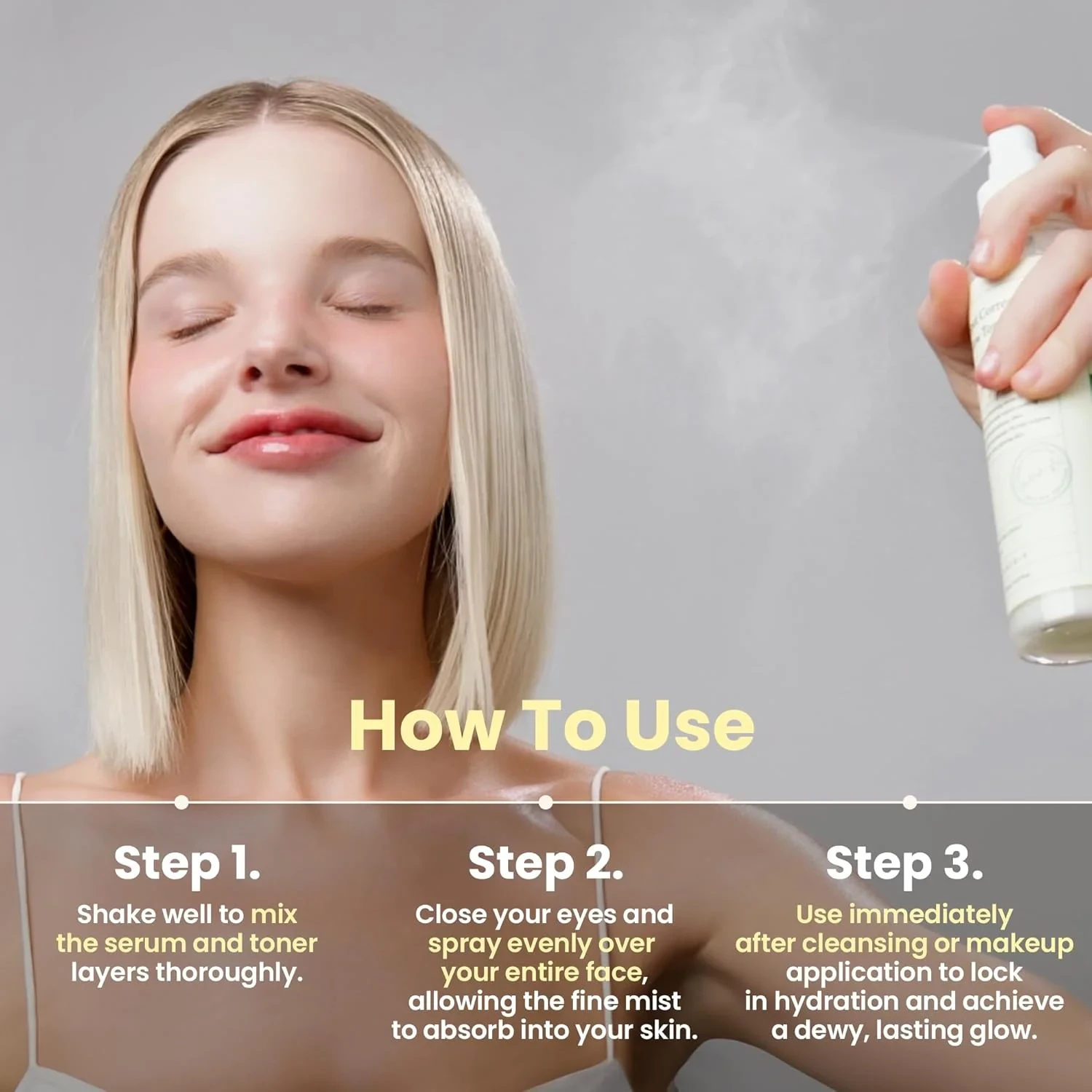 AXIS-Y Dark Spot Correcting Glow Toner 125ml | Brightening & Hydrating with 5% Niacinamide, Glutathione & Hyaluronic Acid – Vegan Korean Skin Care Exfoliator Face Toner for All Skin