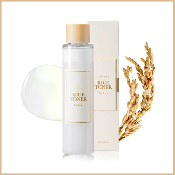 I’m from Rice Toner 150ml | 77.78% Rice Extract from Korea, Glow Essence with Niacinamide, Hydrating for Dry Skin, Vegan, Alcohol Free, Fragrance Free, Peta Approved