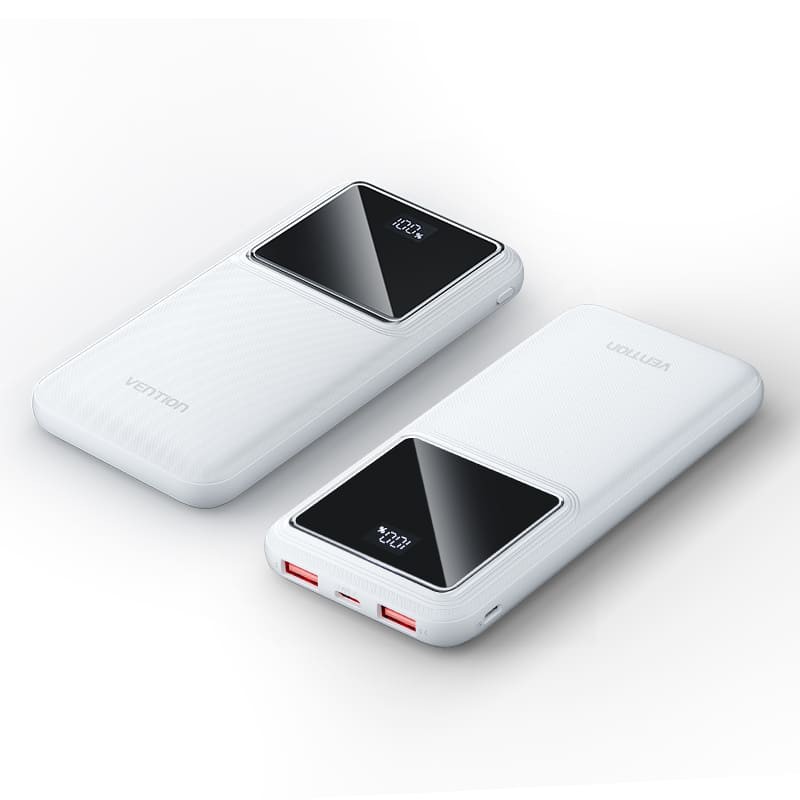 Vention FHKB0 10000mAh Power Bank – WHITE