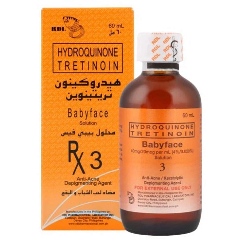 Rdl Hydroquinone Tretinoin Baby Face Solution - 60ml