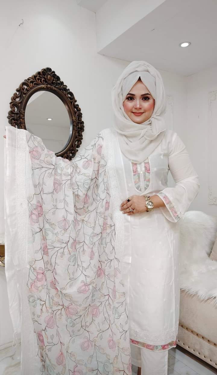 Premium cotton computer printed Boyel fabrics 3 Piece -(26)