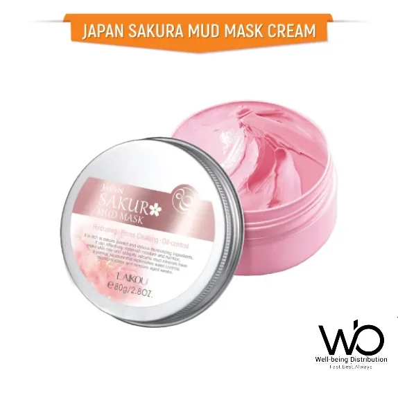 Laikou Japan Sakura Mud Mask Cream 80g