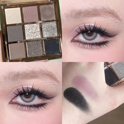 KEKE VENUS Fascinating 9 Color Eyeshadow Palette (Shade-02)