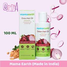 Mamaearth Onion Hair Oil 100ml | Natural & Organic Anti Hair Loss & Hair Fall Control Oil with Redensyl | for Color Treated & All Hair Types