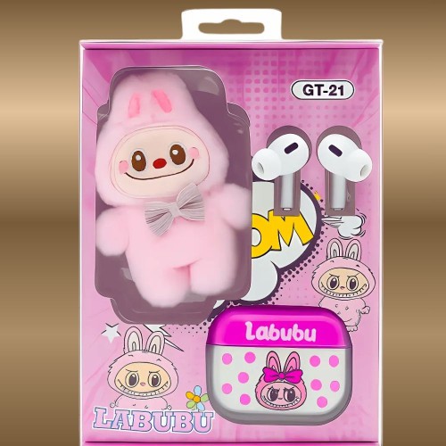 Labubu Wireless Earbuds with Cute Cartoon Stuffed Case GT-21 best price in bd