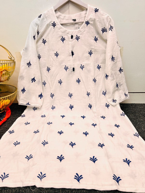 Embroidery Cotton Co-Ord Set For Women