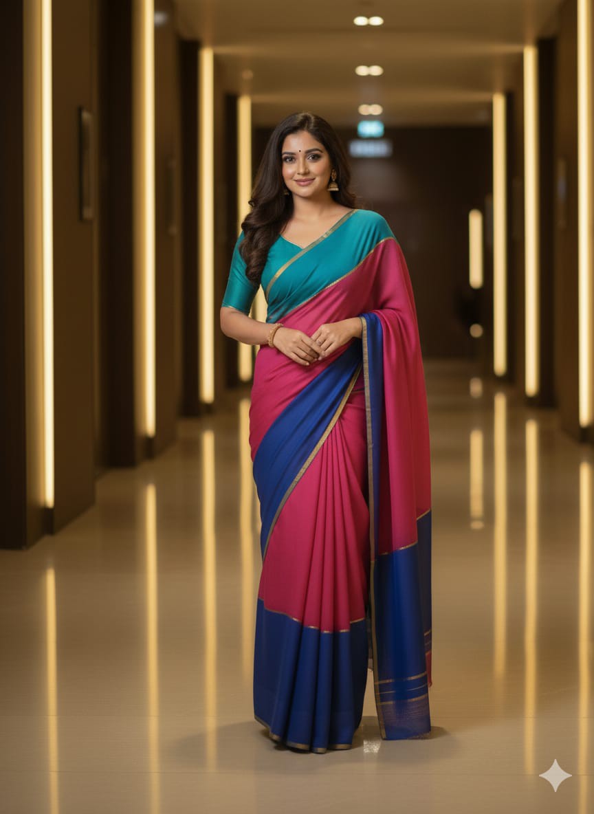 Blossom Beauty Half Silk Saree