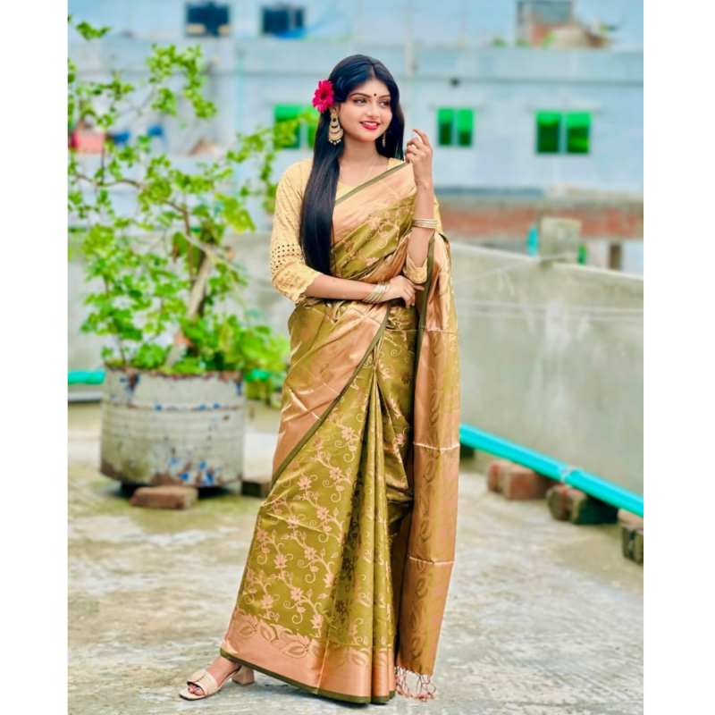 Soft silk katan sharee -(23)