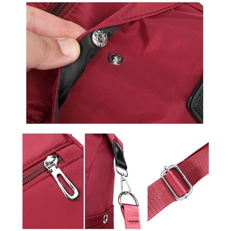 Women's Handbag Solid (Red )