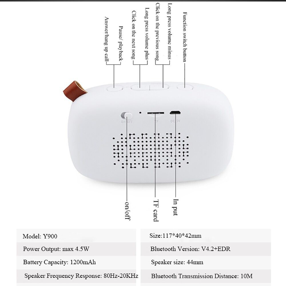 Awei Y900 Mini Wireless Speaker 4.5W (6 Months Warranty)