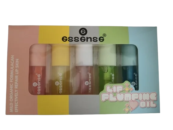 essense Hydrating Lip Oil Moisturizing Plumping Oil Lip Gloss 4.8gm 5pcs Set