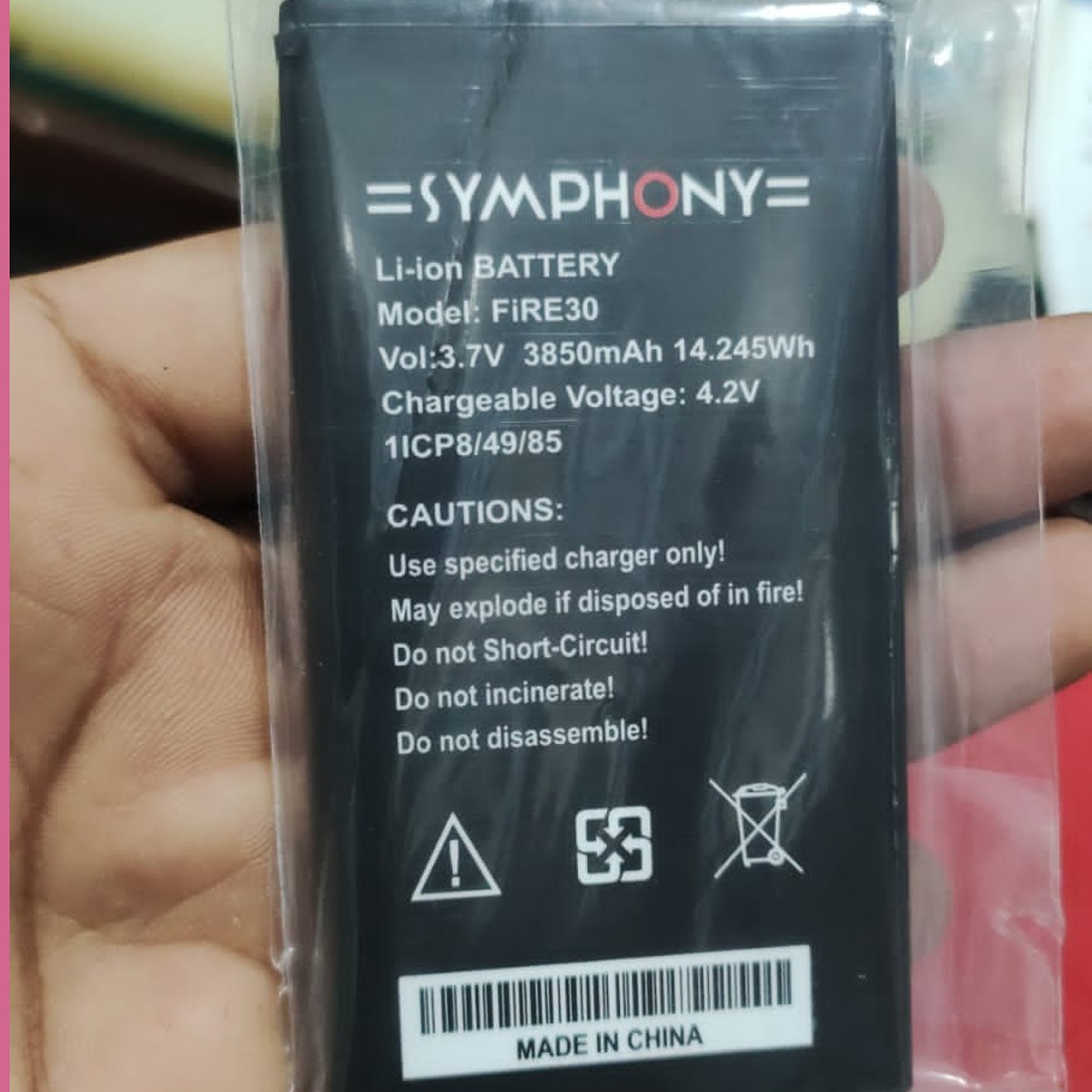 Symphony fire 30 Battery