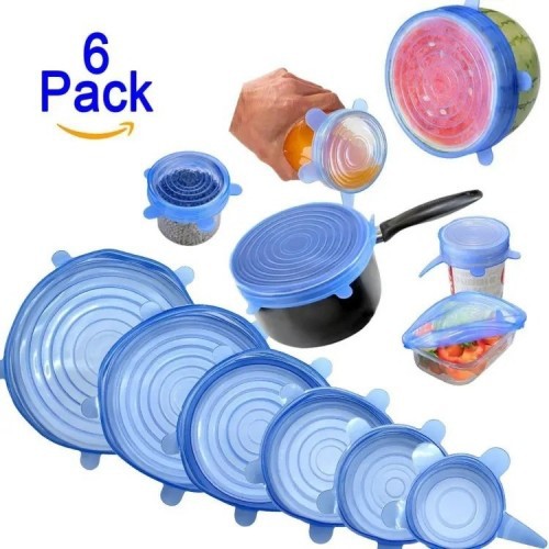 6pcs Food Grade Silicone Covers