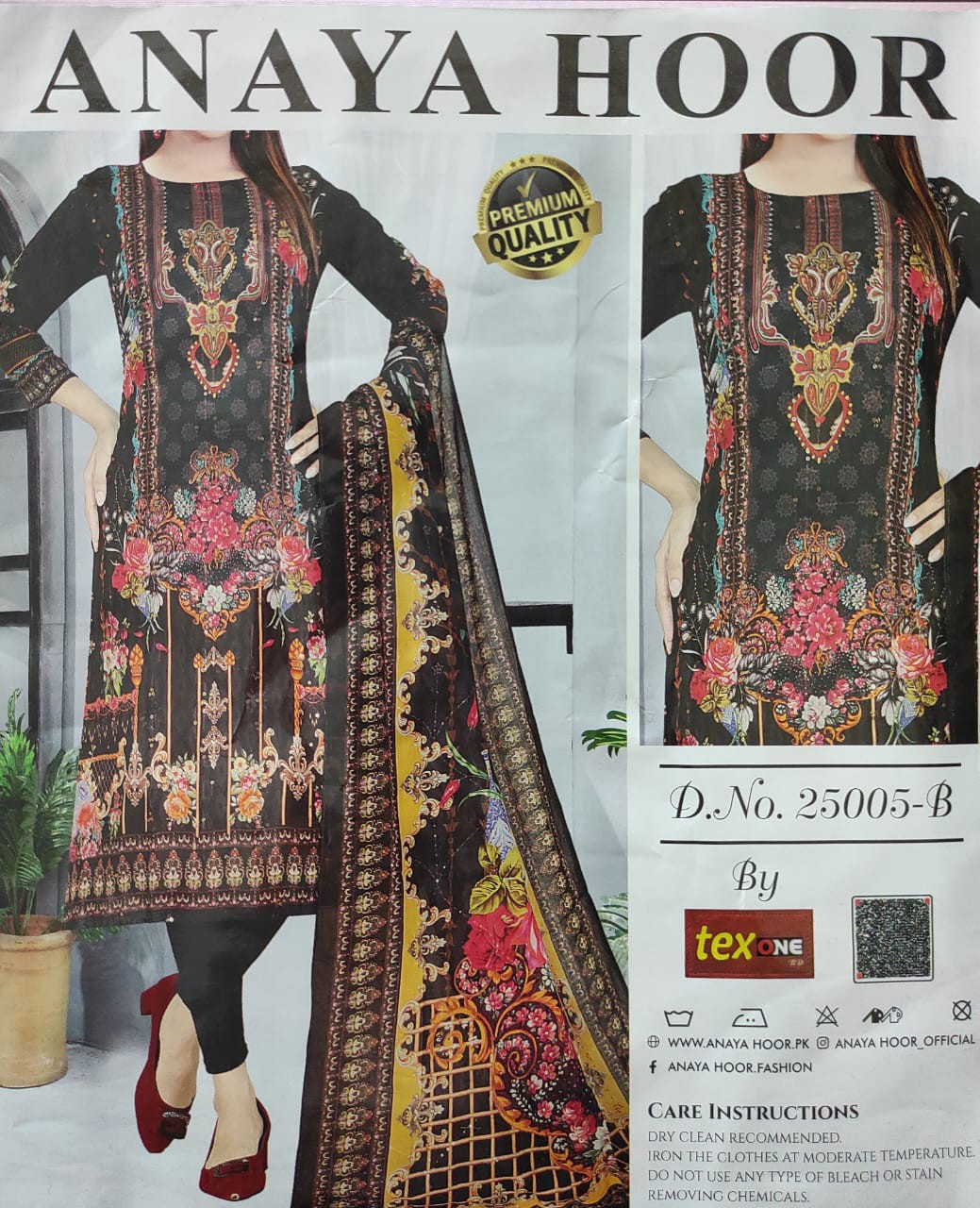 ANAYA HOOR Rigging Digital printed cotton 3 Piece -(17)