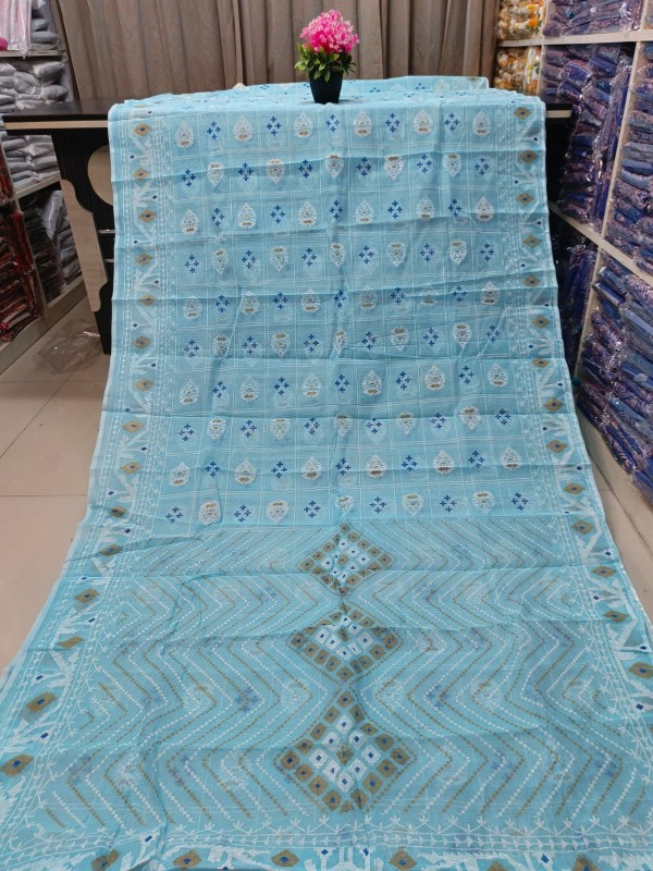 Classic Half Silk Designer Skin Print Saree
