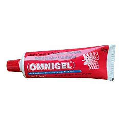 Omnigel For Fast Relief From Pain, Sprain and Strain - 75g