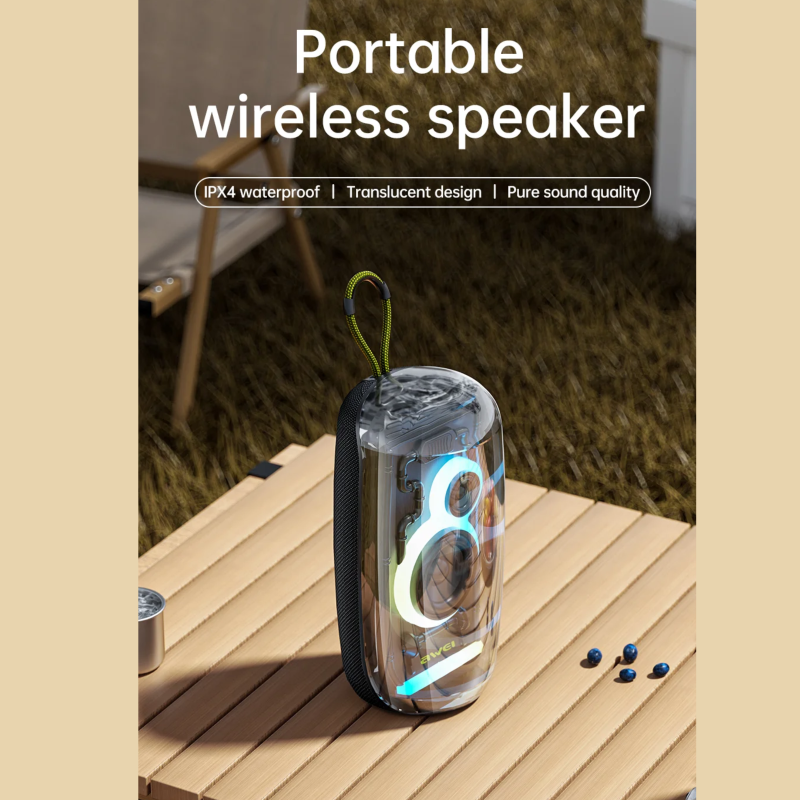 AWEI KA32 Bluetooth Speaker Pairing Music Player Colorful Light