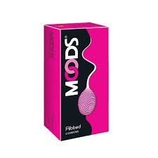 Moods Ribbed Premium Condom for Men 12pcs Pack | India