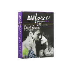 Manforce – Dotted Black Grapes – Single Pack – 3×1=3pcs Condom