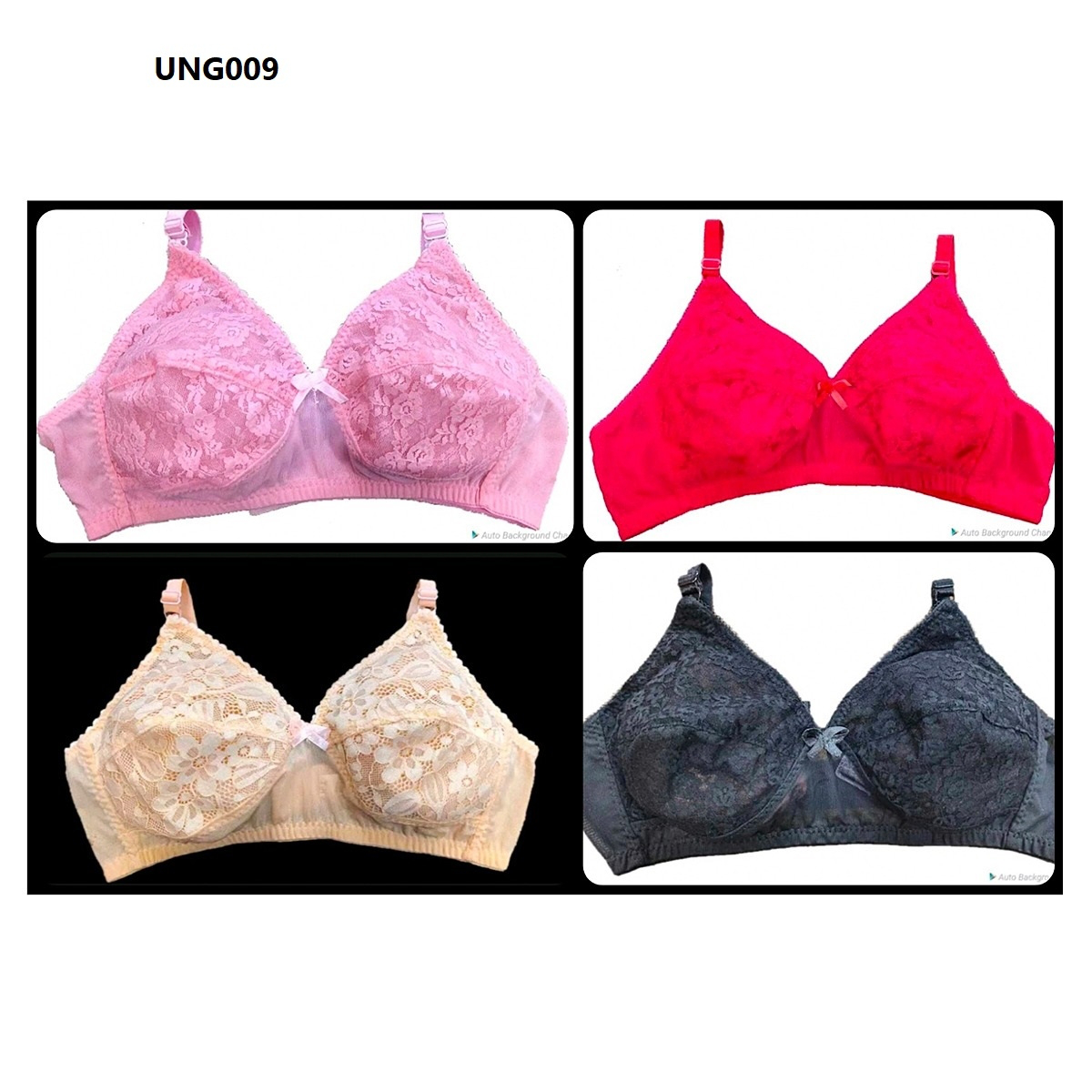 4 Pieces Combo Pack Net Bra Set for Women