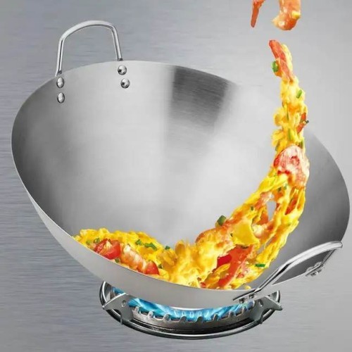 50cm High quality stainless steel fry Pan