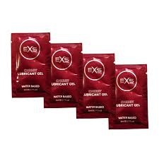 EXS Lubricant – Cherry Flavored Water Based Lubricant 5ml x 4 Pouch – Travel/Honeymoon Pack
