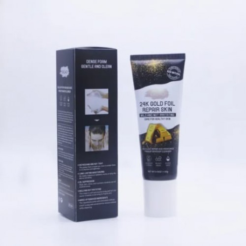 24K Gold Foil Repair Moisturize Skin Makeup Remover Cleanser 130g