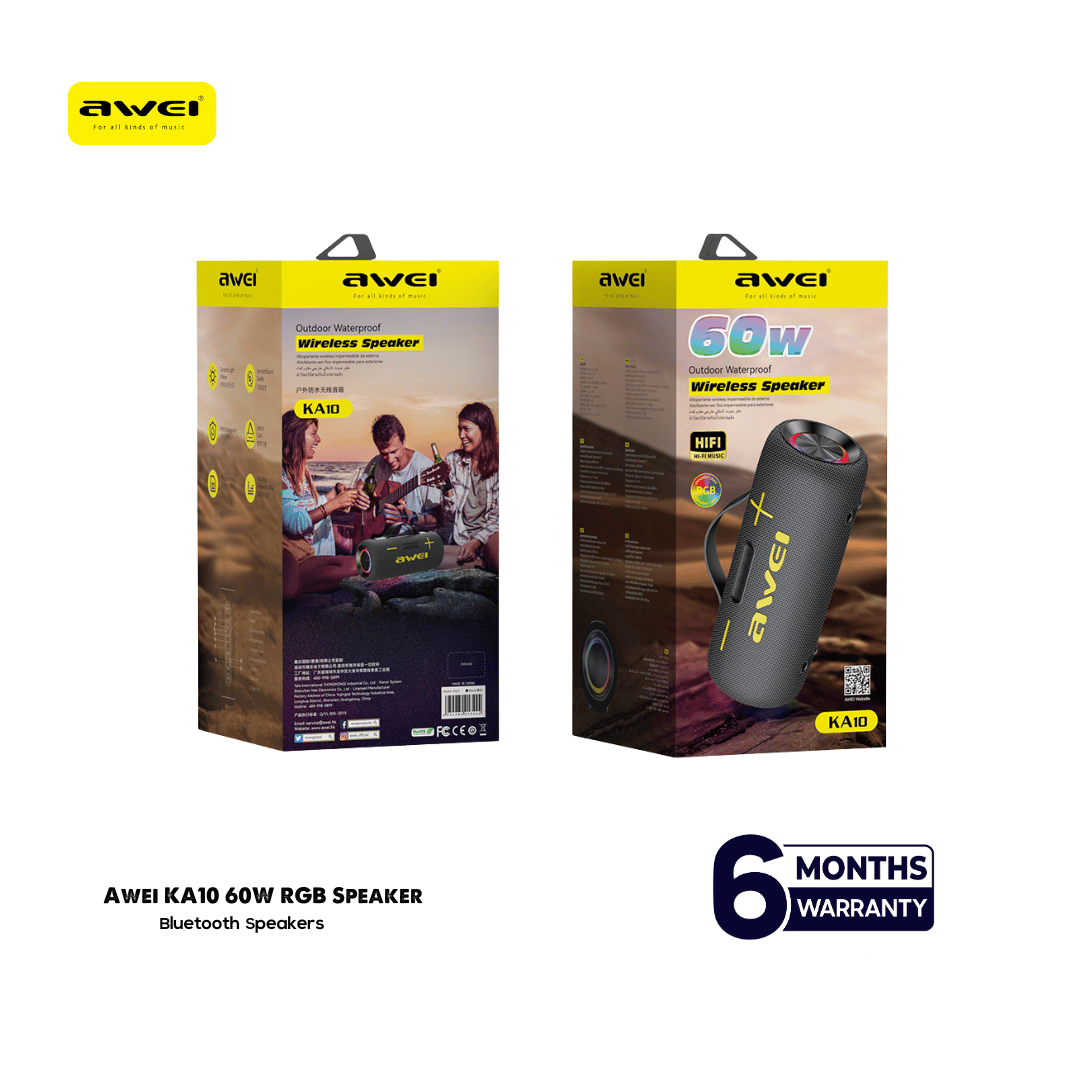 Awei KA10 60W Wireless RGB Outdoor Speaker