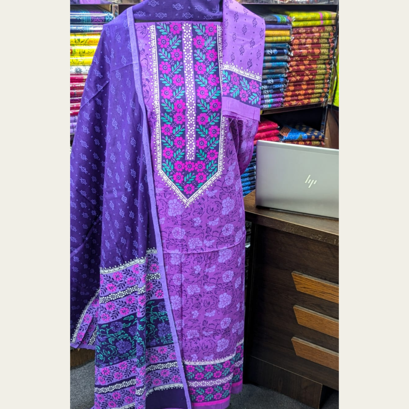New Exclushive Collection High Qualitiey Cotton Printed Three Piece-(15)