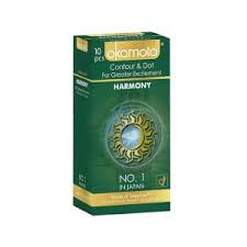 Okamoto Harmony Contour & Dotted Condom for Men 10pcs Pack | Made in Thailand