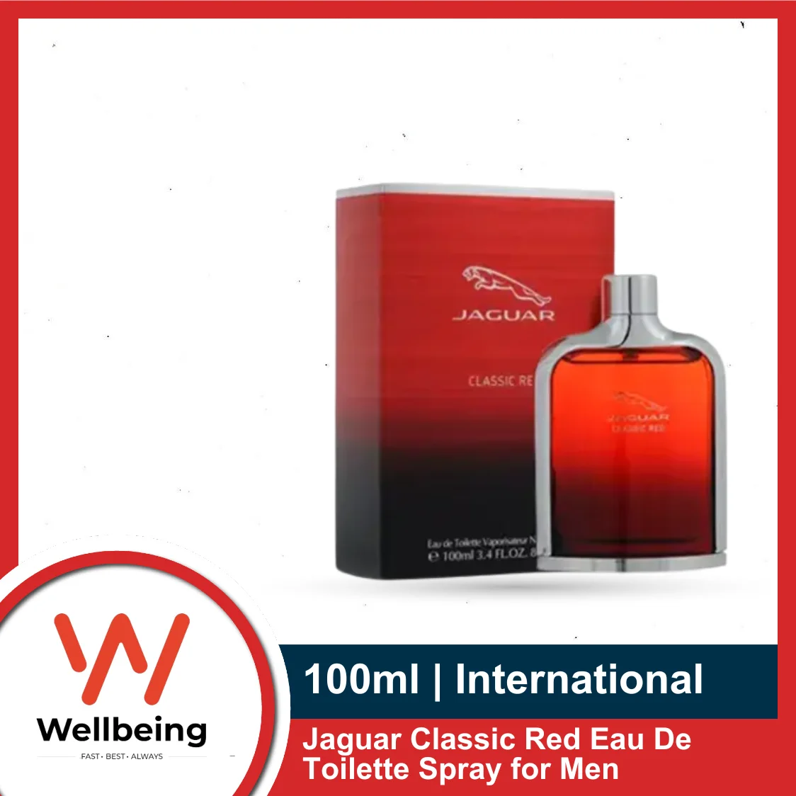 Jaguar Classic Red Perfume EDT For Men 100ml