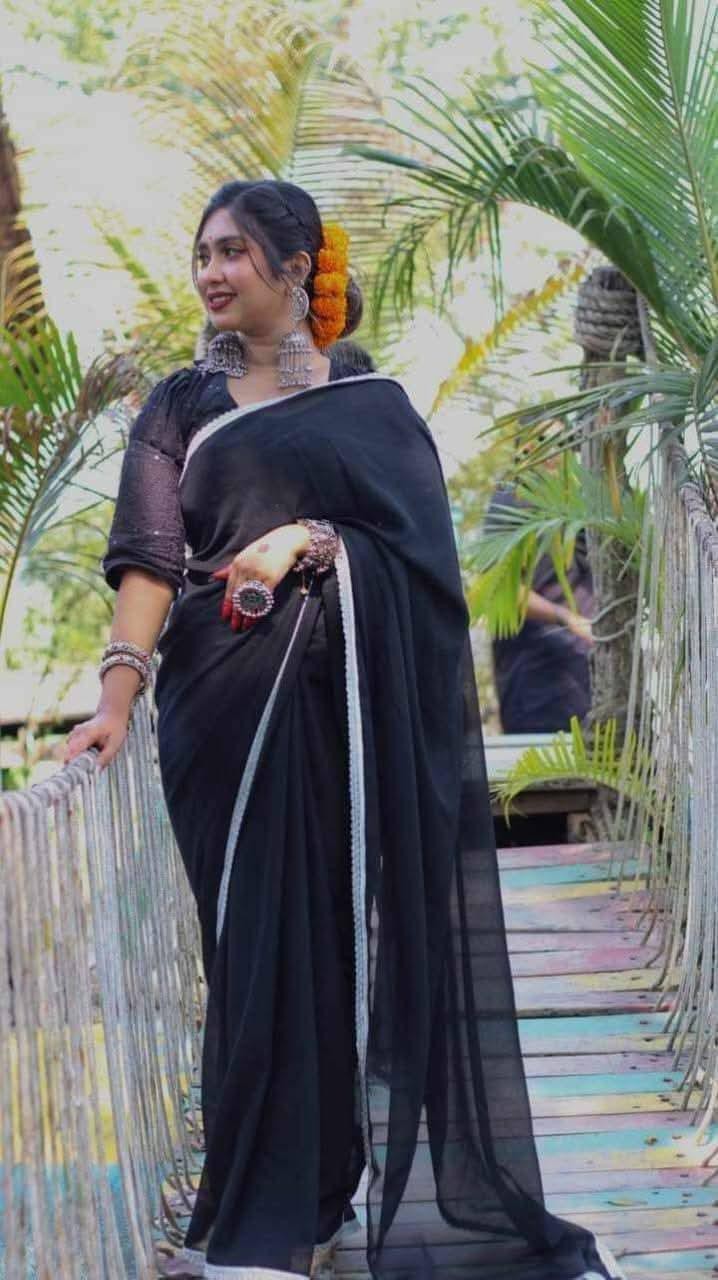 Soft Georgette Royal Grace Sharee